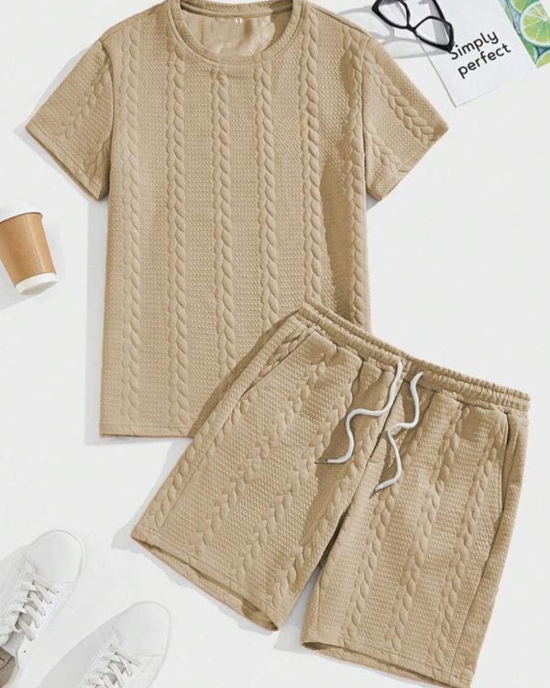 Conjunto de Textura Urbana para Hombre Estilo Moderno y Cómodo