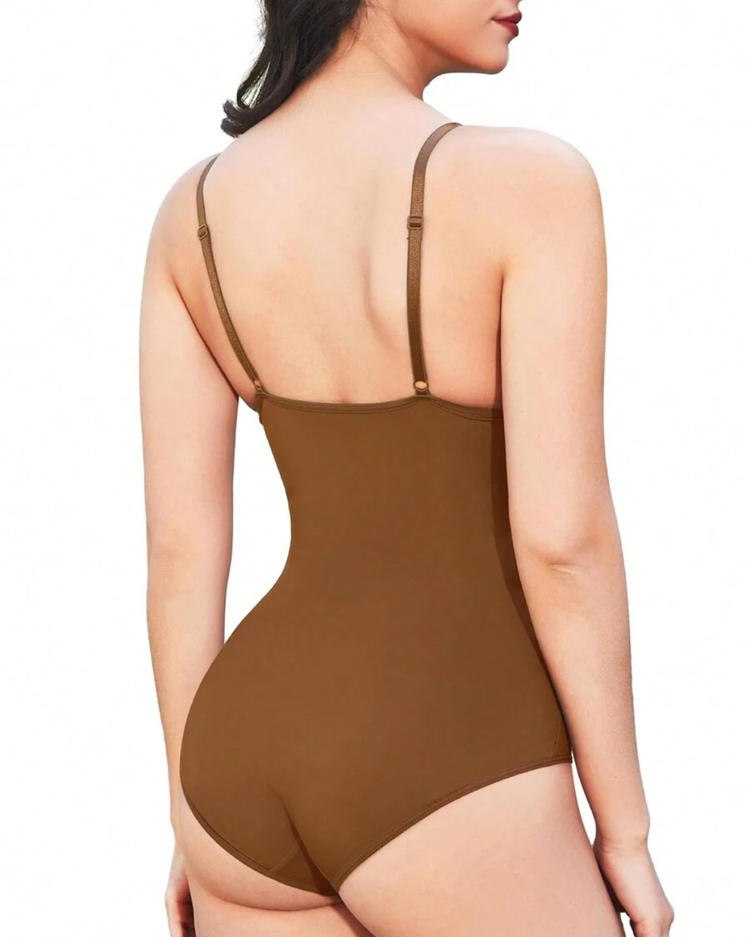 Body Reductor con Cuello en V y Control del Vientre
