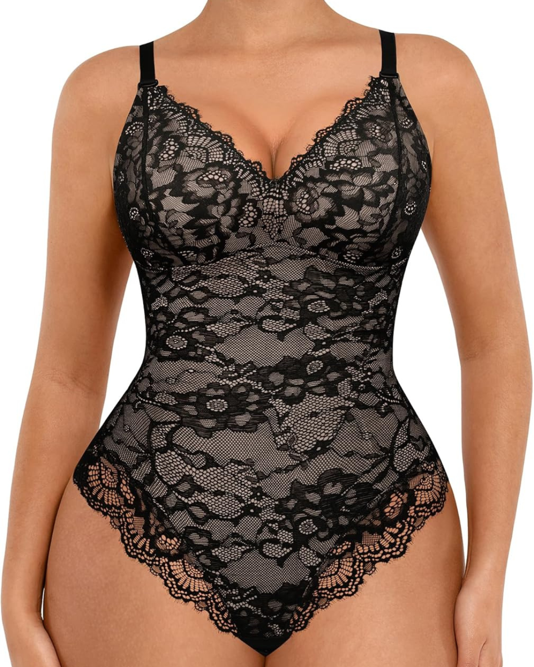 Body de Encaje para Realzar la Figura con Efecto Modelador y Diseño Elegante