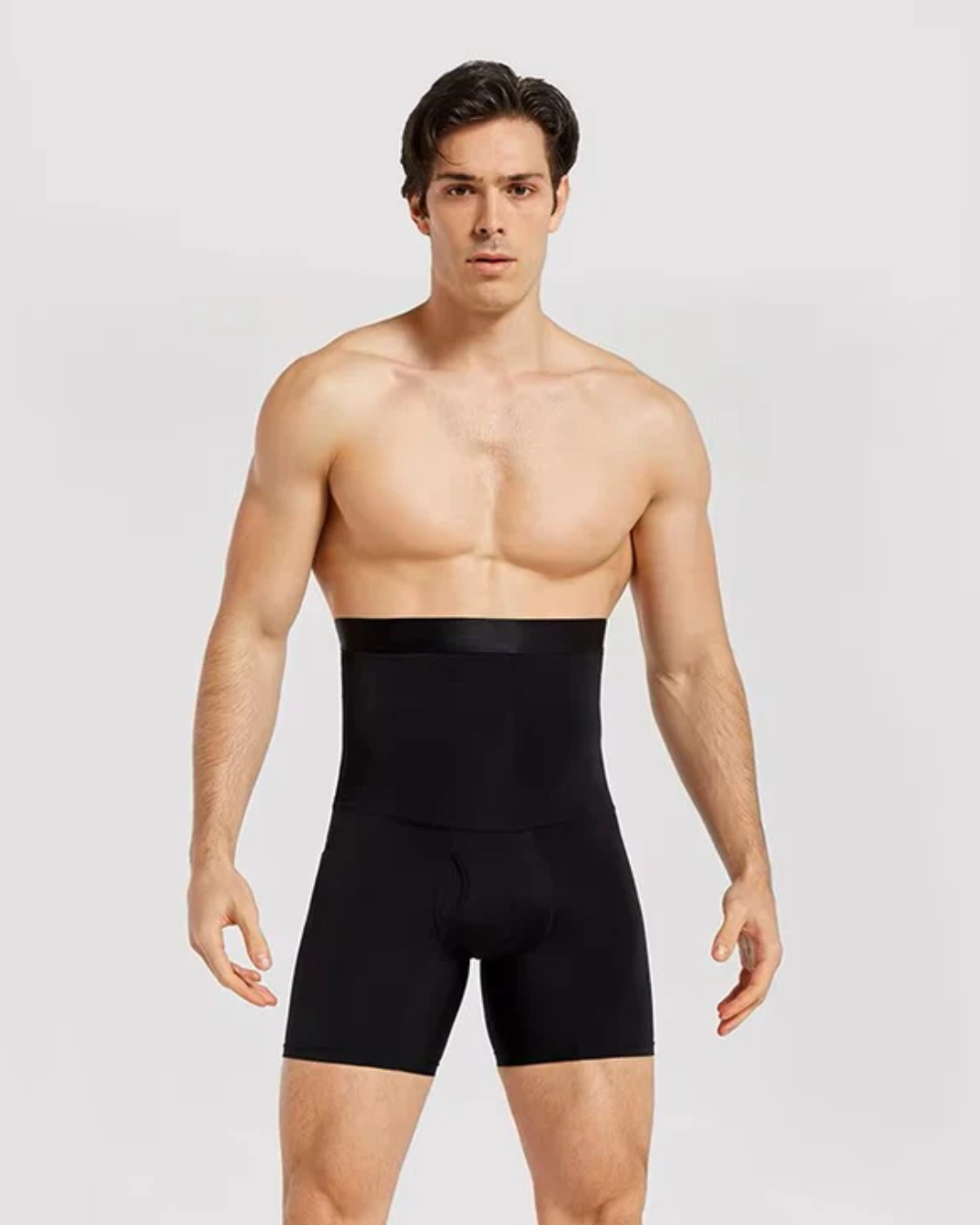Ropa Interior Abdominal de Doble Capa y Cintura Alta para Hombre