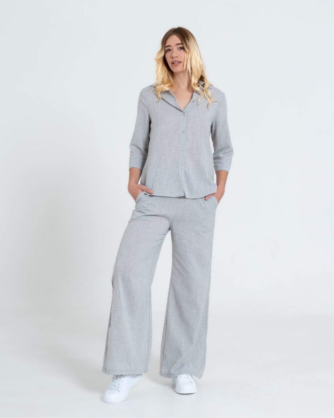 Conjunto Casual de 2 Piezas para Mujer de Estilo Clasico y Elegante