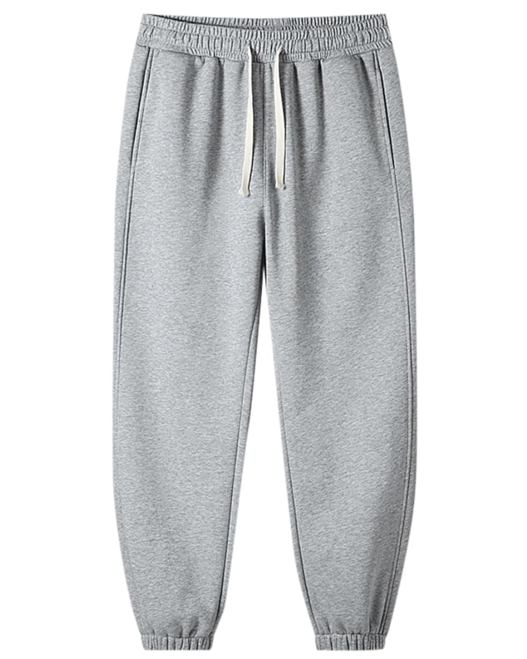 Pantalón de Tejido Polar para Hombre con Cintura Ajustable y Bolsillos Laterales