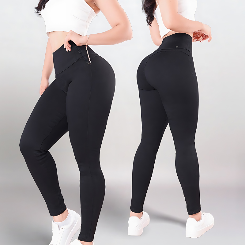 Pantalones Compresore Elásticos de Cintura Alta