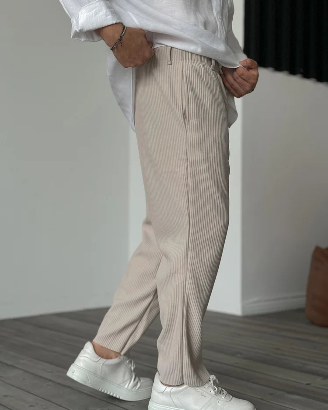 Pantalón de Vestir para Hombre en Tejido Suave