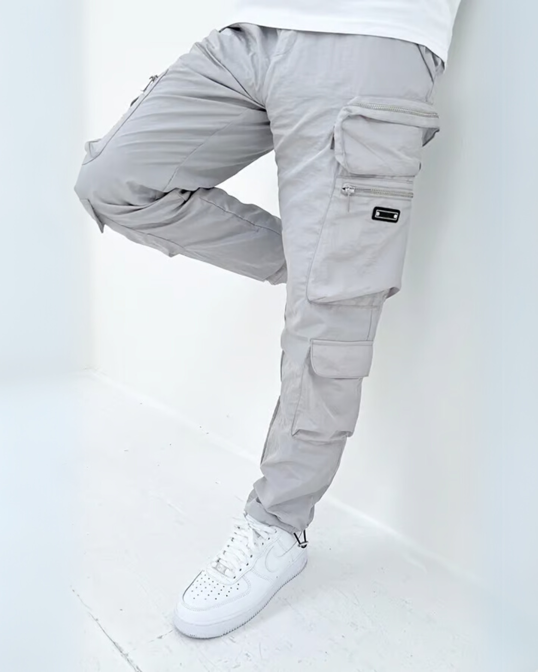 Pantalón Cargo con Bolsillos Multifunción para Hombre
