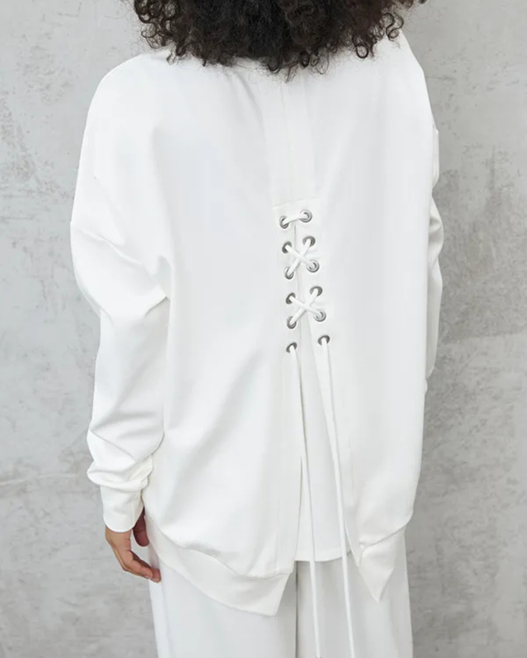 Conjunto Casual de Dos Piezas con Cuello Redondo y Manga Larga