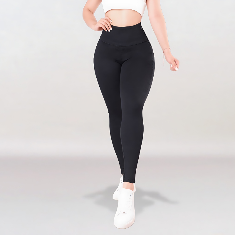 Pantalones Compresore Elásticos de Cintura Alta