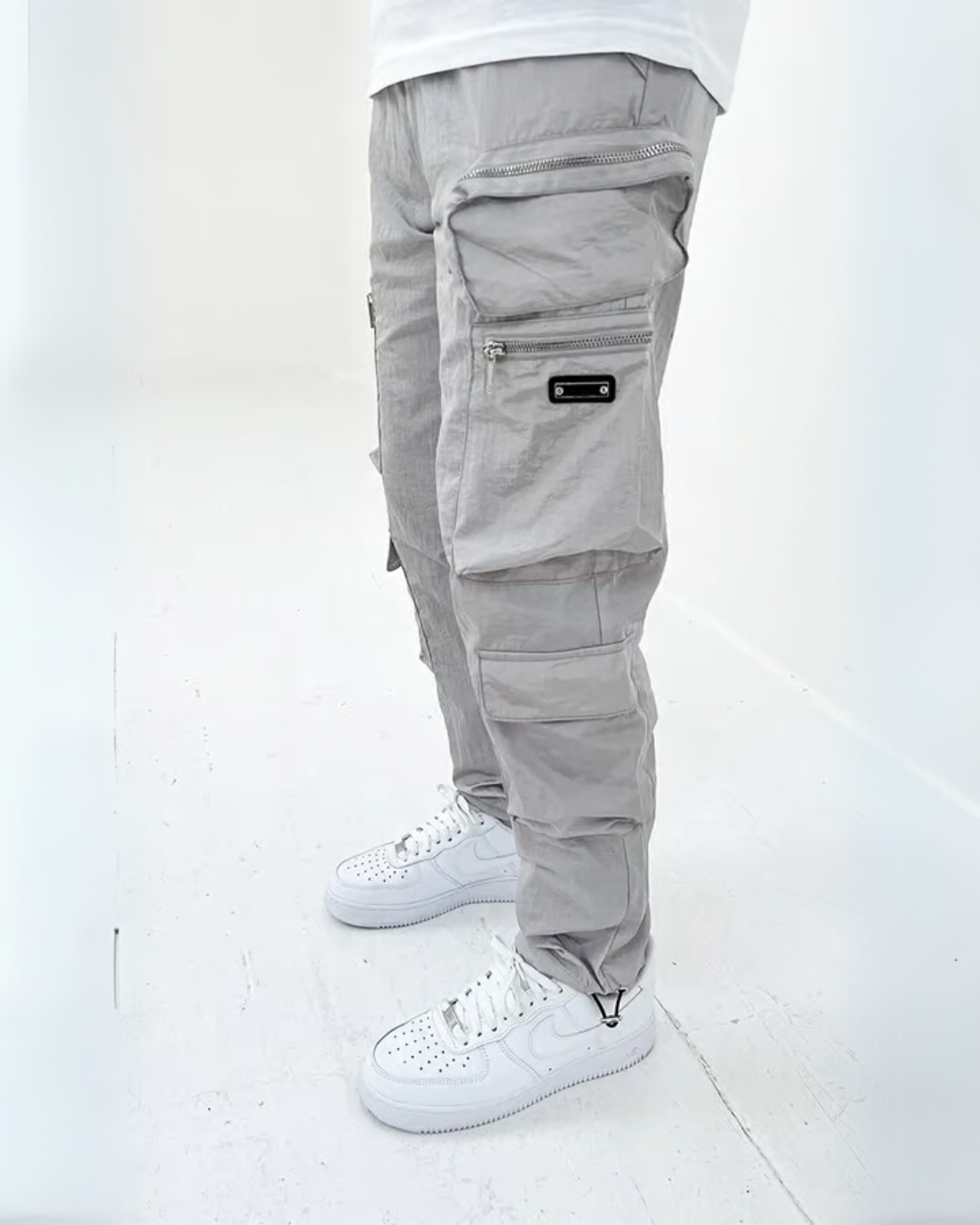 Pantalón Cargo con Bolsillos Multifunción para Hombre
