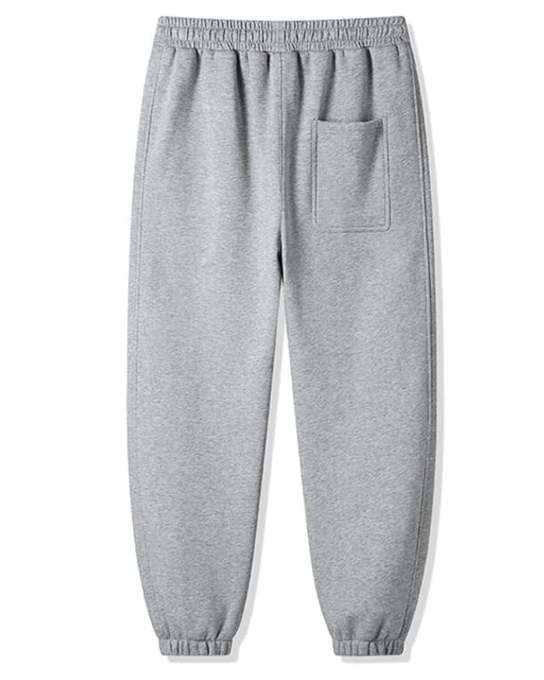 Pantalón de Tejido Polar para Hombre con Cintura Ajustable y Bolsillos Laterales