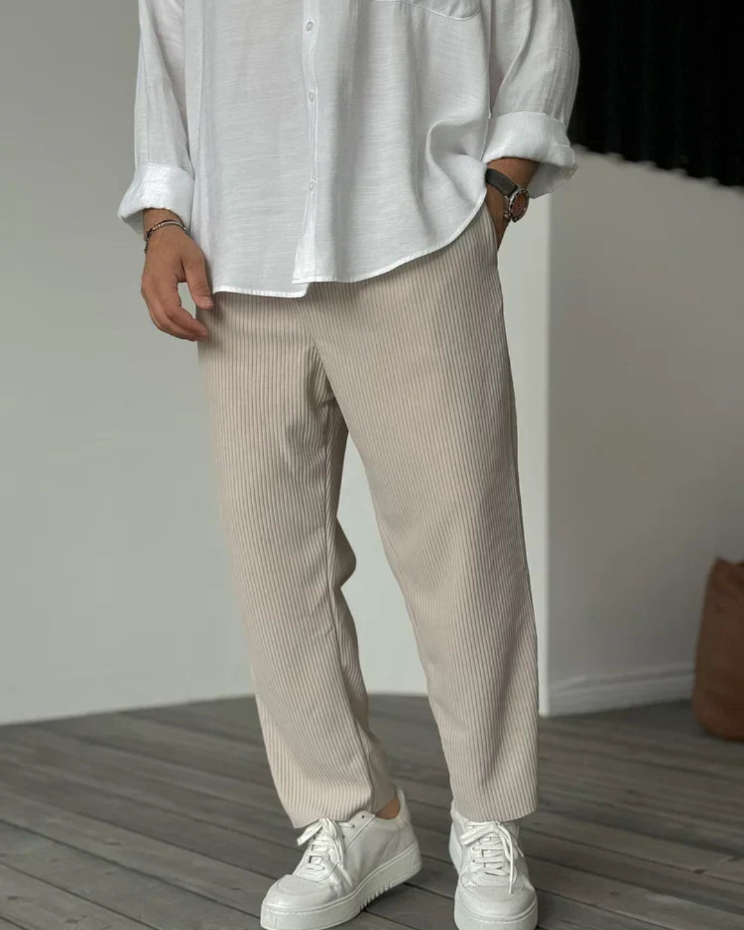 Pantalón de Vestir para Hombre en Tejido Suave