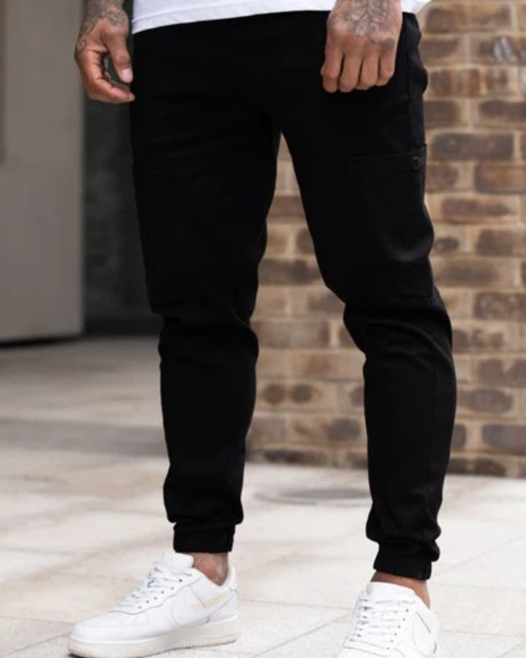 Pantalón Tipo Jogger con Cintura Ajustable para Hombres