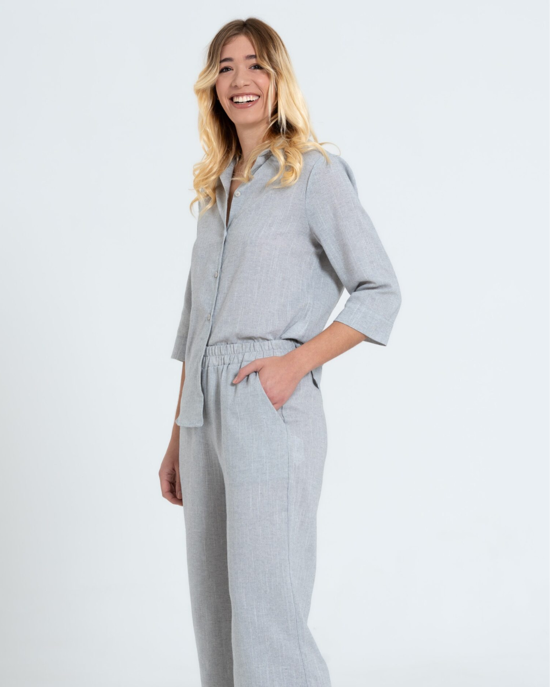 Conjunto Casual de 2 Piezas para Mujer de Estilo Clasico y Elegante