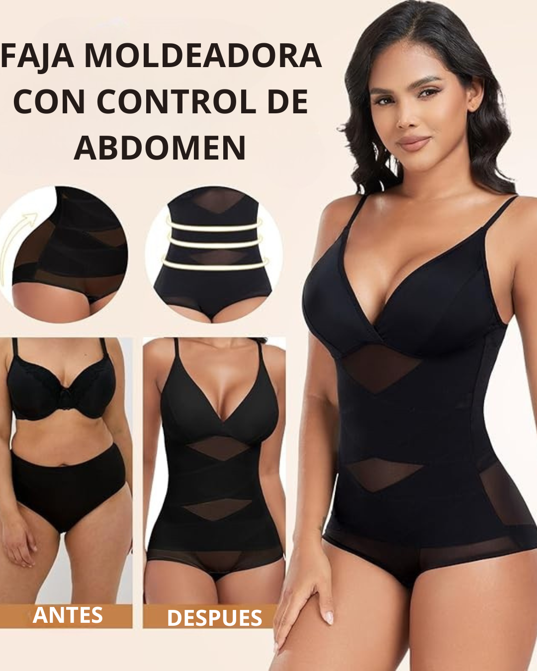 Body Moldeador Invisible con Tirantes Ajustables