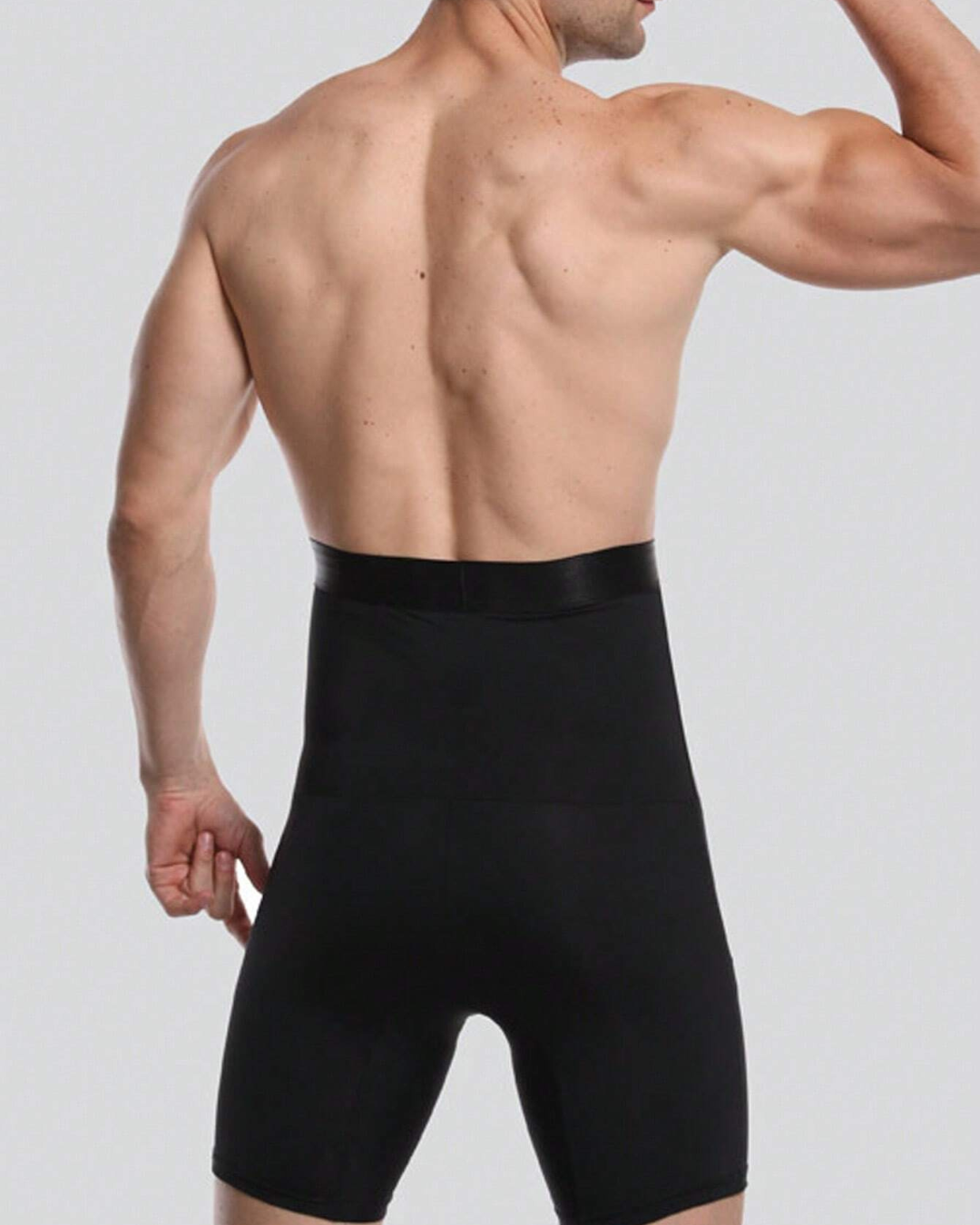 Ropa Interior Abdominal de Doble Capa y Cintura Alta para Hombre