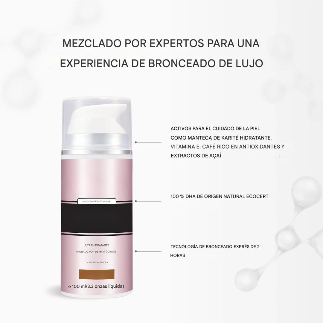 Loción Humectante y Bronceadora exprés