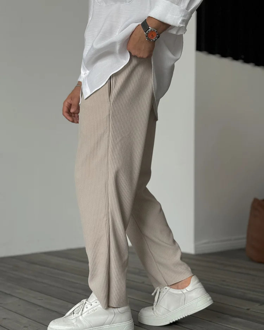 Pantalón de Vestir para Hombre en Tejido Suave