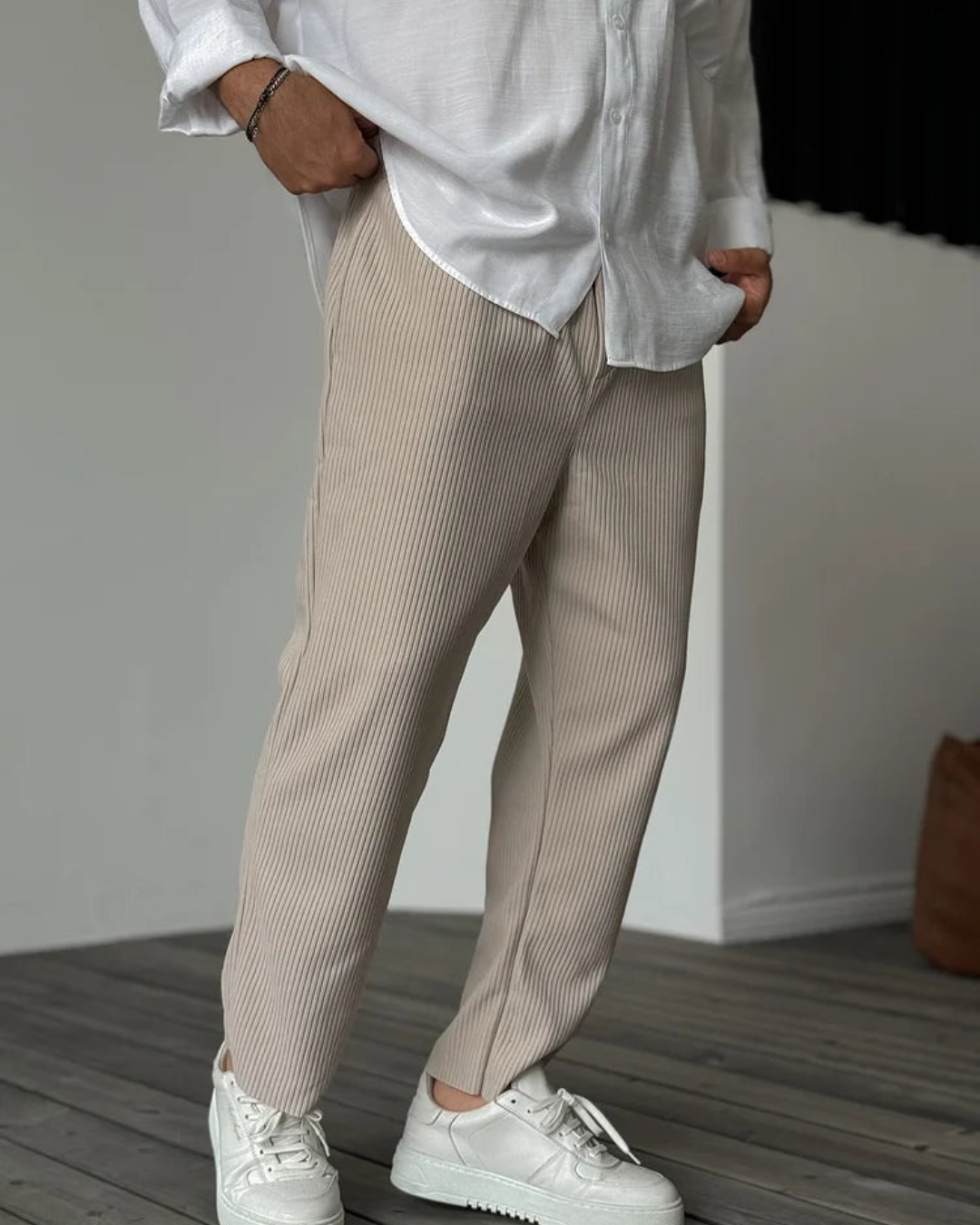 Pantalón de Vestir para Hombre en Tejido Suave