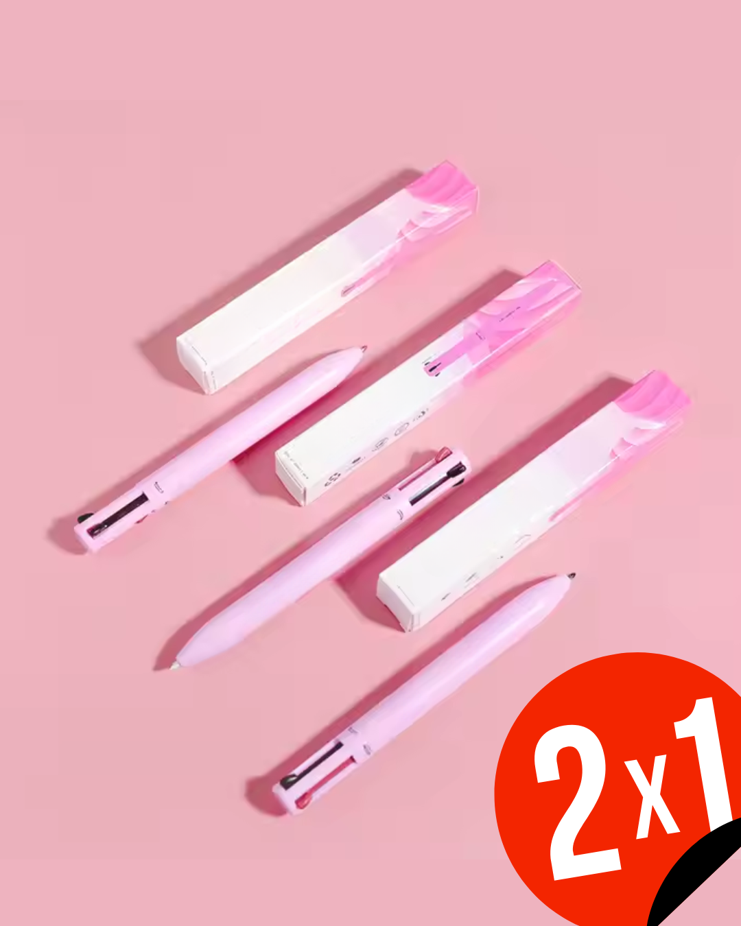 Lápiz de Maquillaje Multifuncional 4 En 1, Labial, Delineador, Cejas y Sombra (OFERTA 2X1)