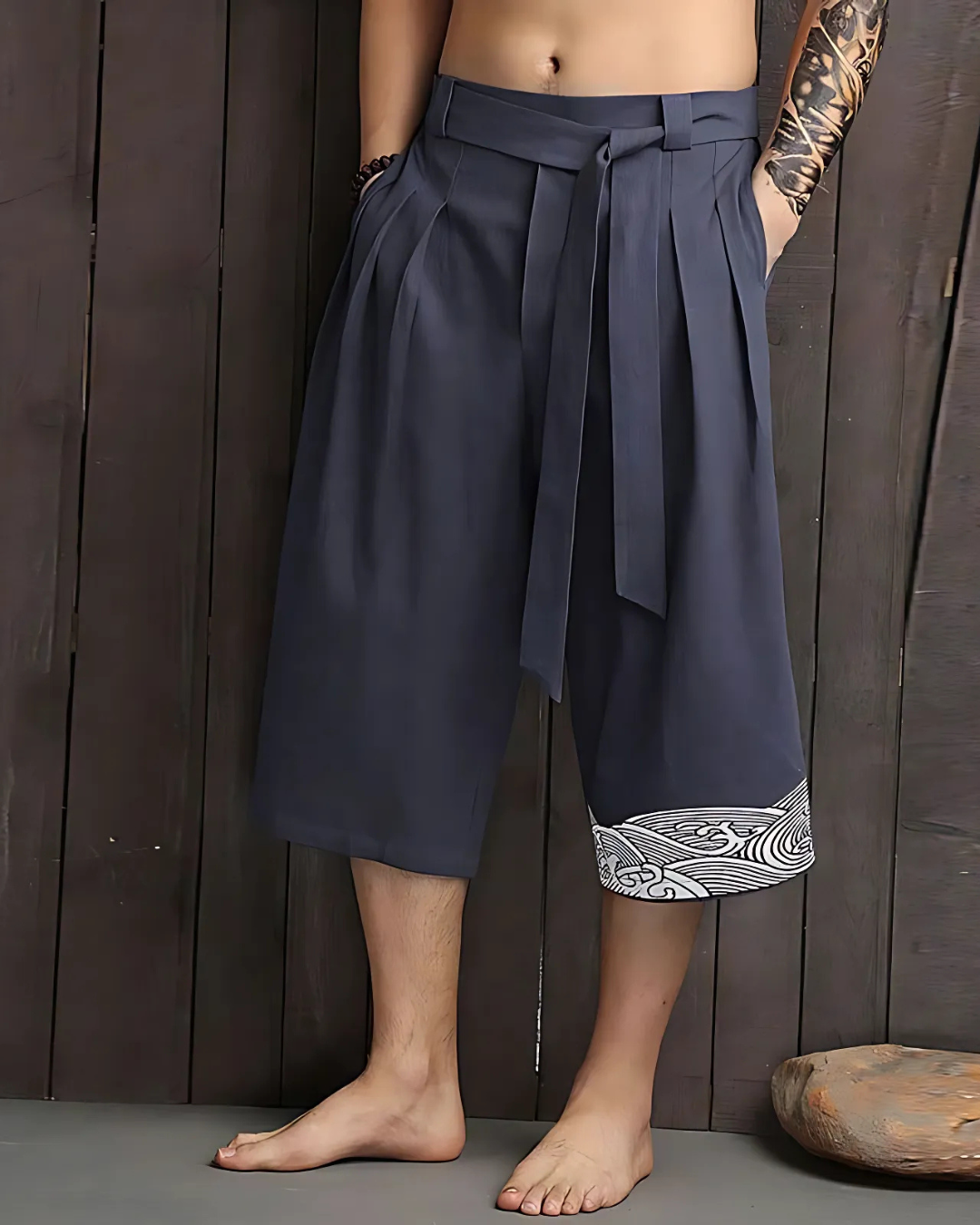 Pantalones cortos japoneses para hombre