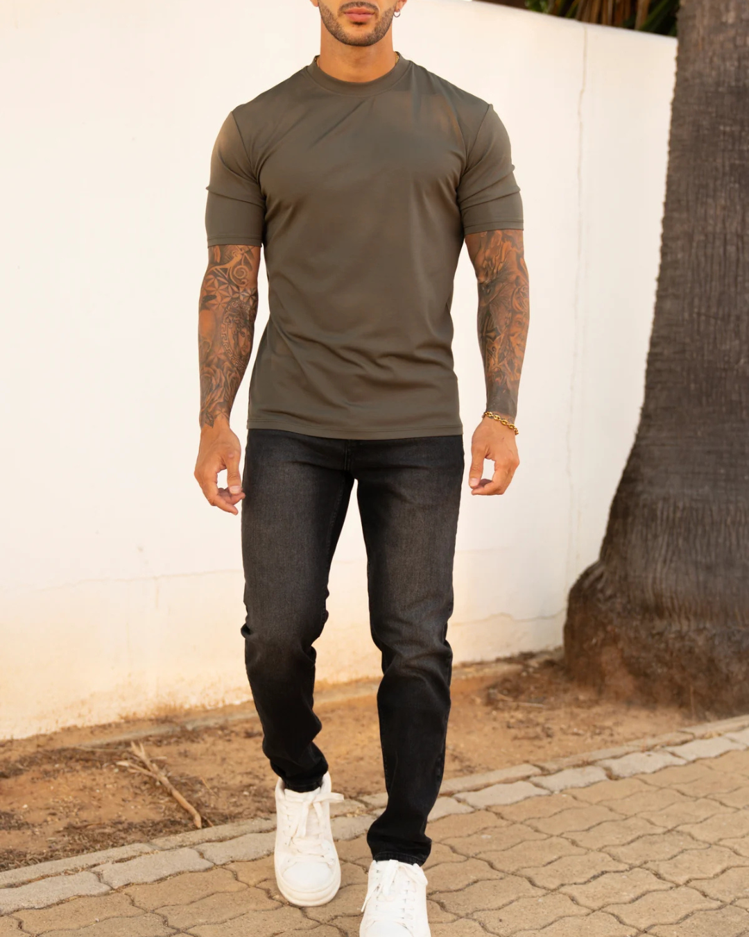 Jeans clásicos de corte recto para hombre