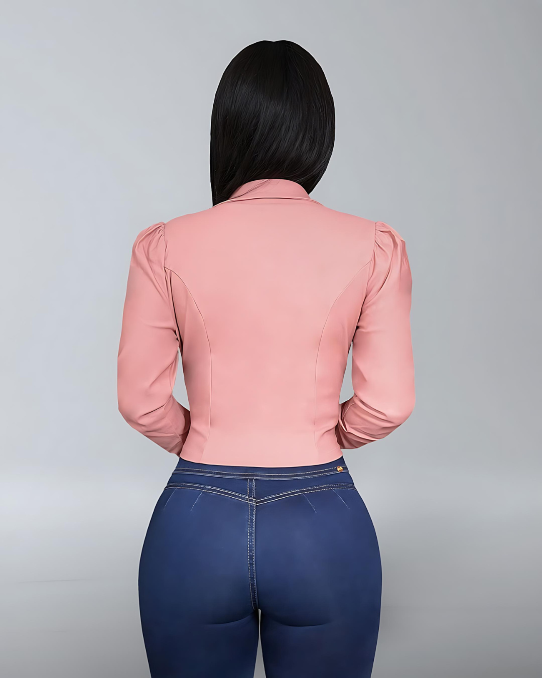 Jeans Tiro Alto Levanta Glúteos
