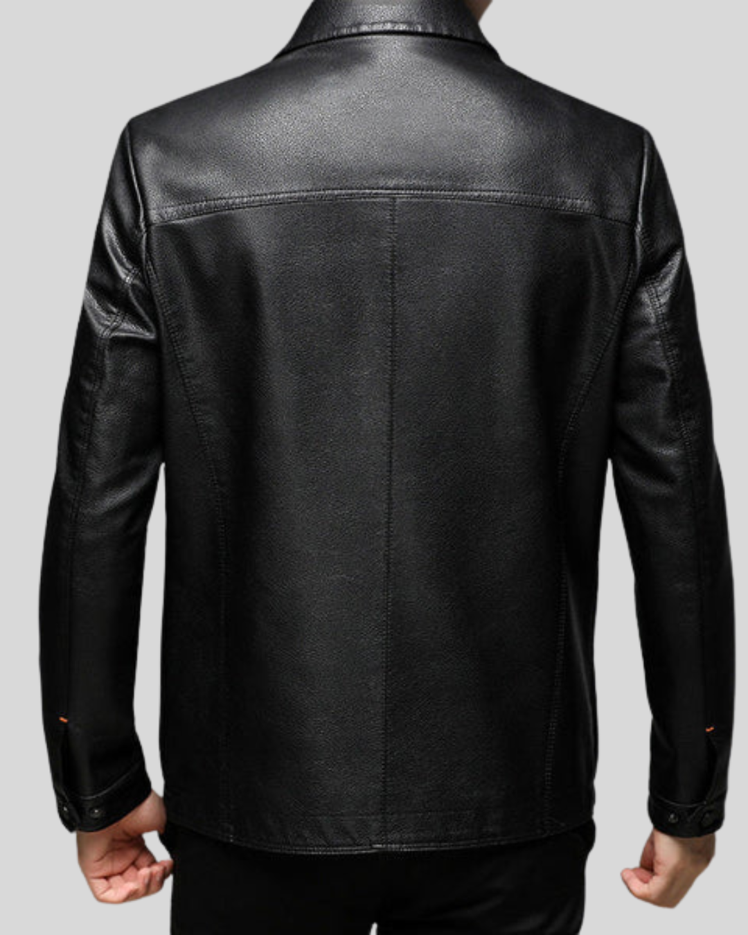 Chaqueta de Cuero Cálida para Hombre