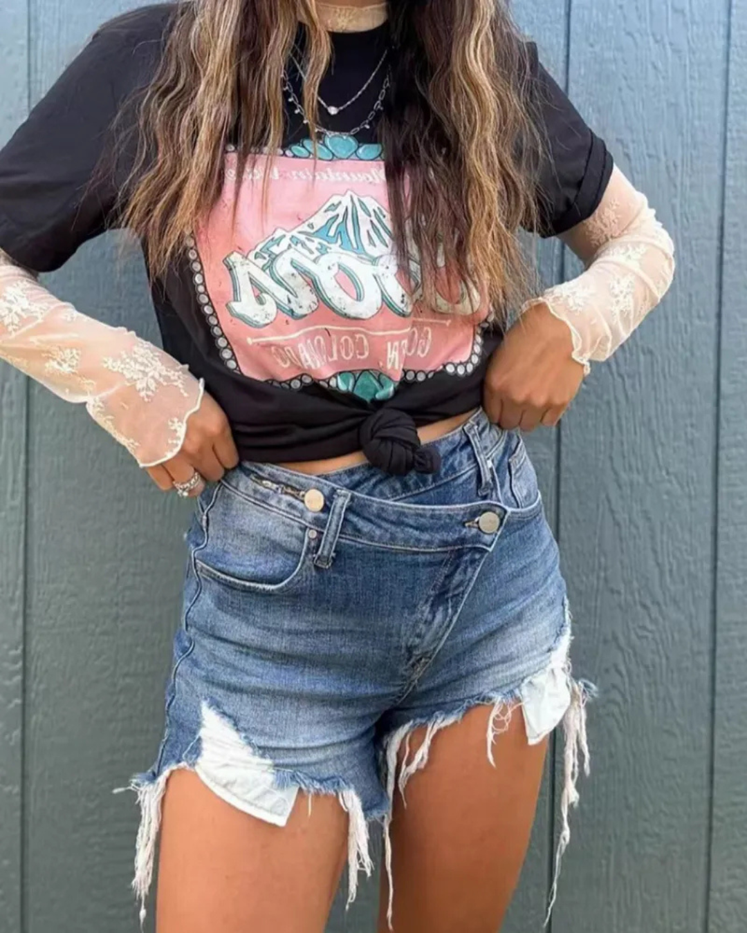 Pantalón Corto Cruzado para Mujer
