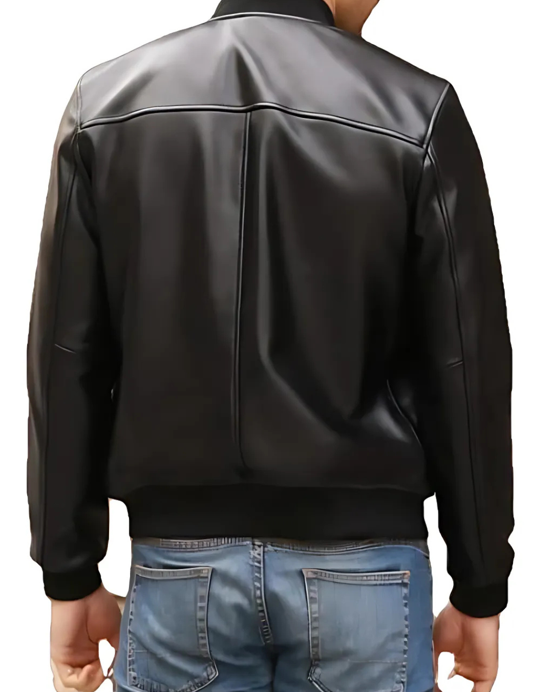 Chaqueta Bomber de Cuero para Hombre