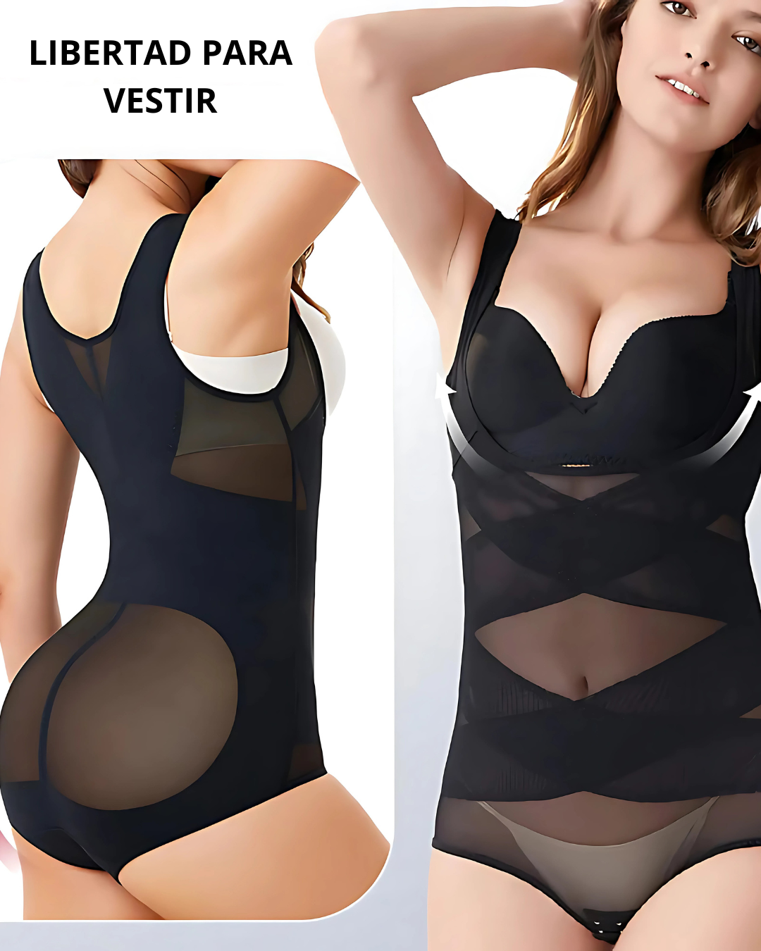 Body Moldeador Invisible con Tirantes Ajustables