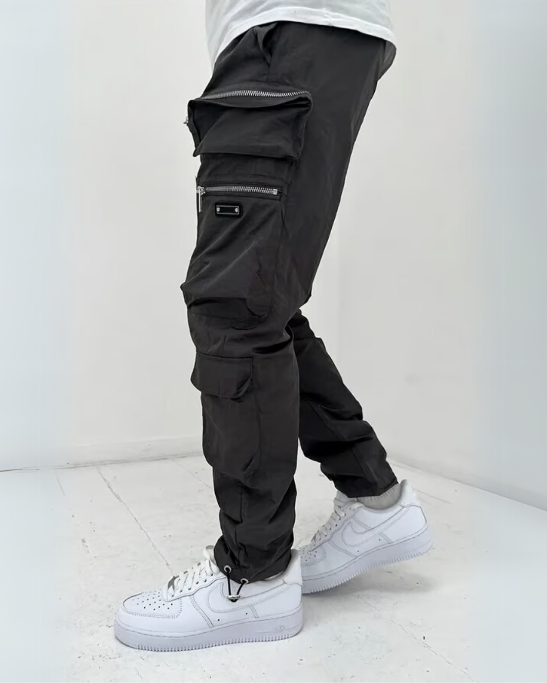 Pantalón Cargo con Bolsillos Multifunción para Hombre