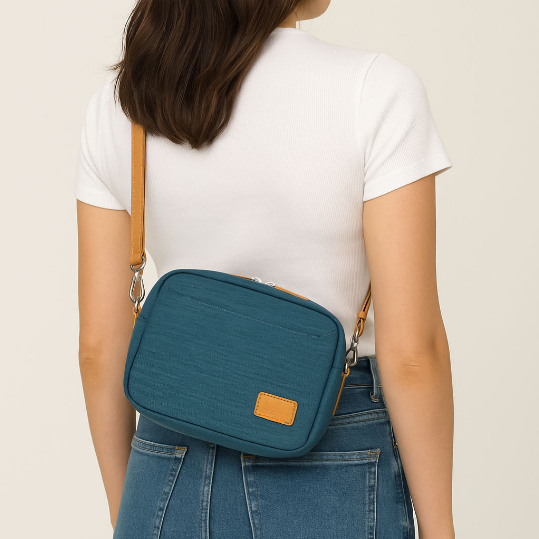 Bolso Cruzado con Correa Ajustable y Estilo Minimalista Unisex