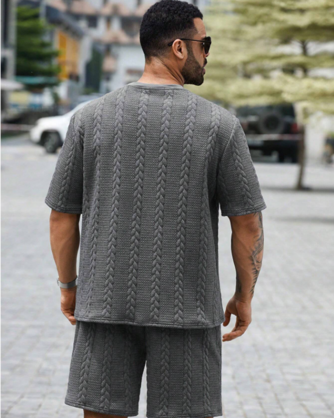 Conjunto de Textura Urbana para Hombre Estilo Moderno y Cómodo