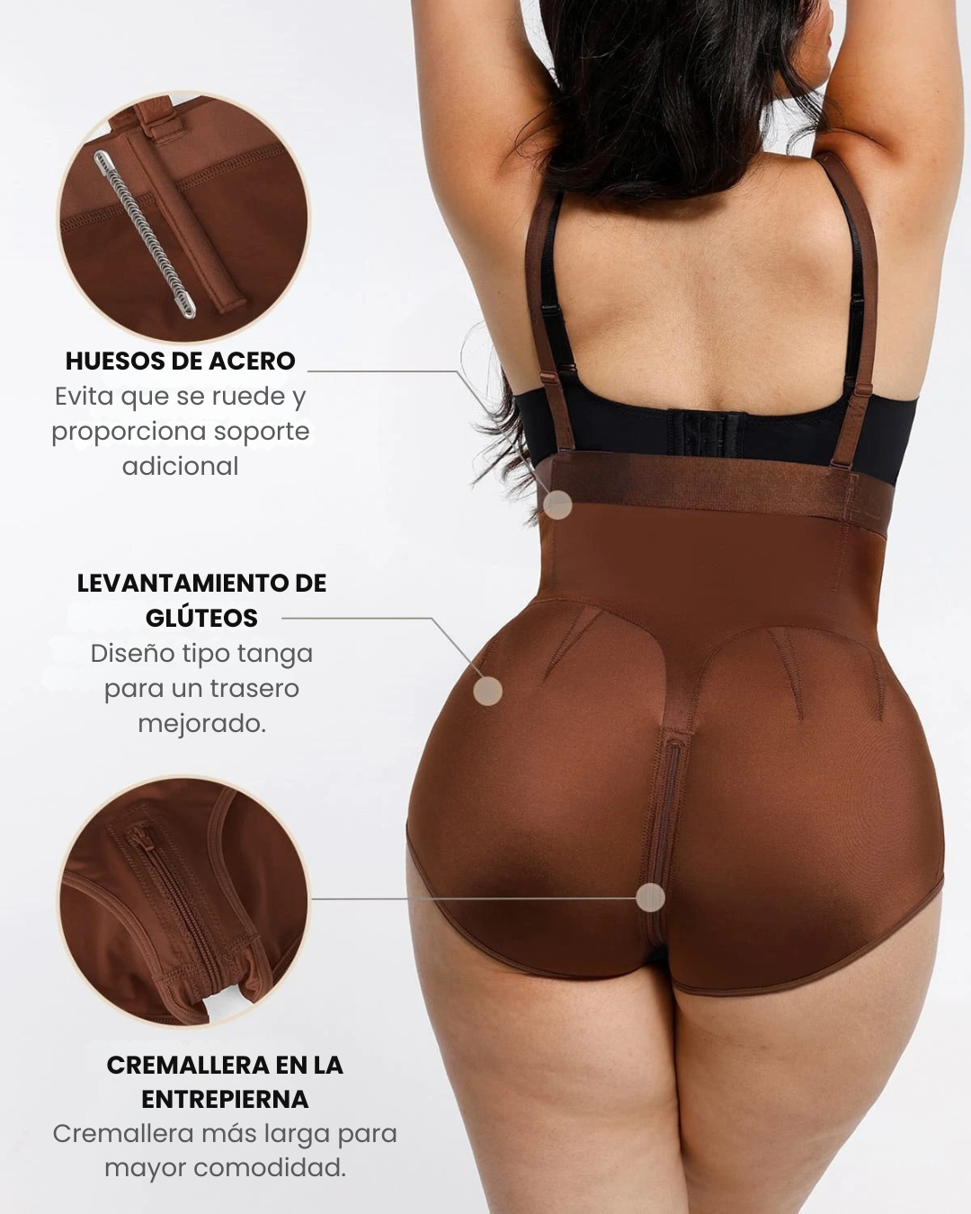 Faja Moldeadora de Cintura Alta con Control de Abdomen y Levanta Cola (2X1 OFERTA)
