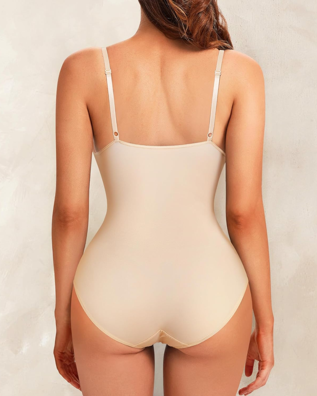 Body Reductor con Cuello en V y Control del Vientre