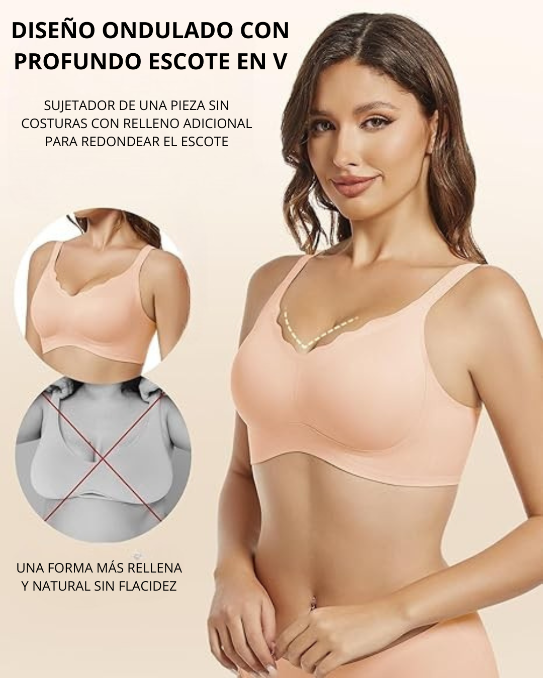 Sujetador Push-Up Suave y Cómodo sin Costuras (OFERTA 2X1)
