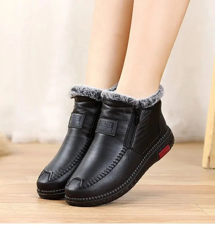 Botas Polares de Cuero para Mujer©️