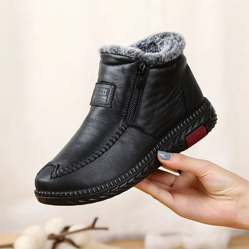 Botas Polares de Cuero para Mujer©️