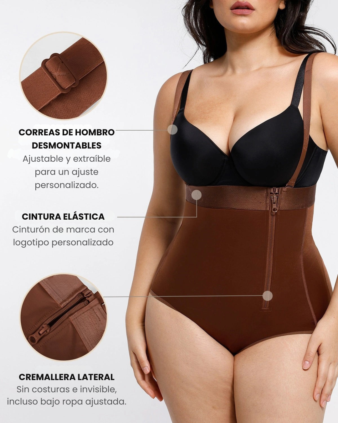 Faja Moldeadora de Cintura Alta con Control de Abdomen y Levanta Cola (2X1 OFERTA)