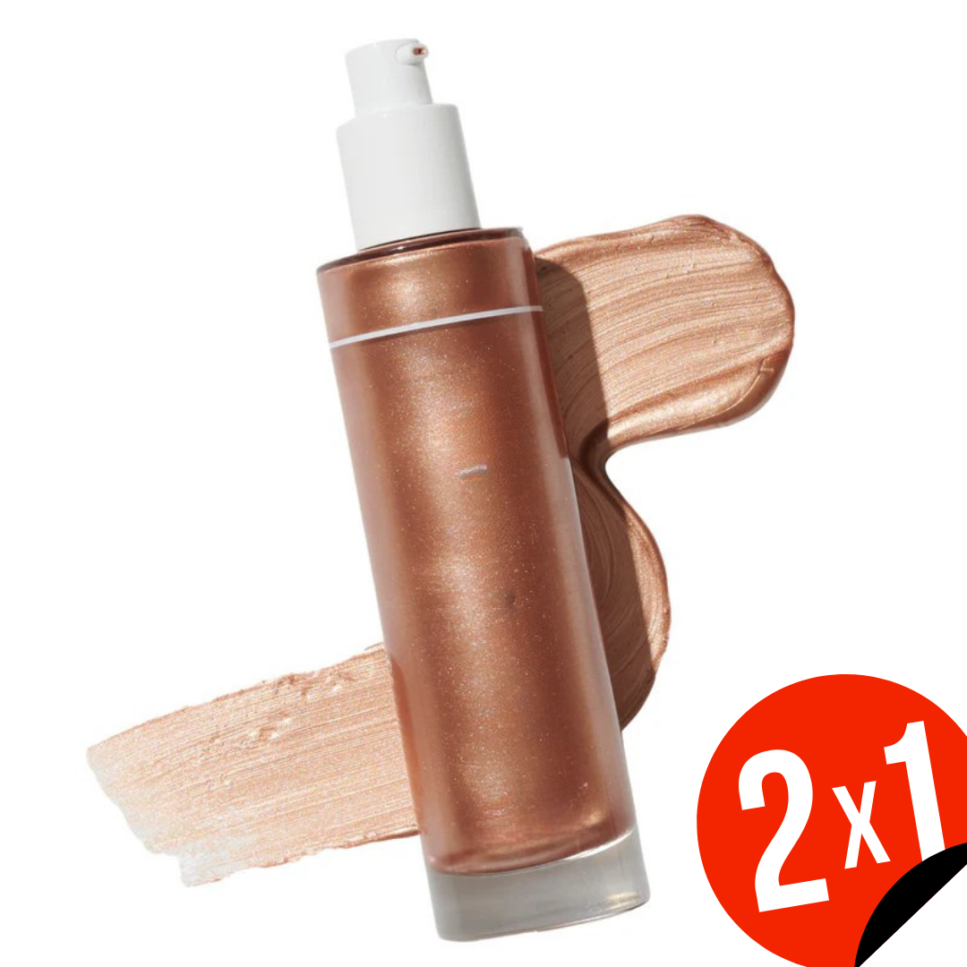 Base de Maquillaje con Iluminador 3 en 1: Hidratación, Bronceado y Efecto Luminoso al Instante (OFERTA 2X1)