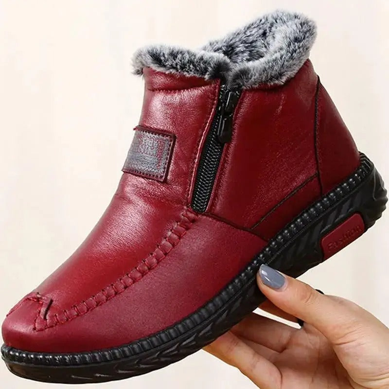 Botas Polares de Cuero para Mujer©️