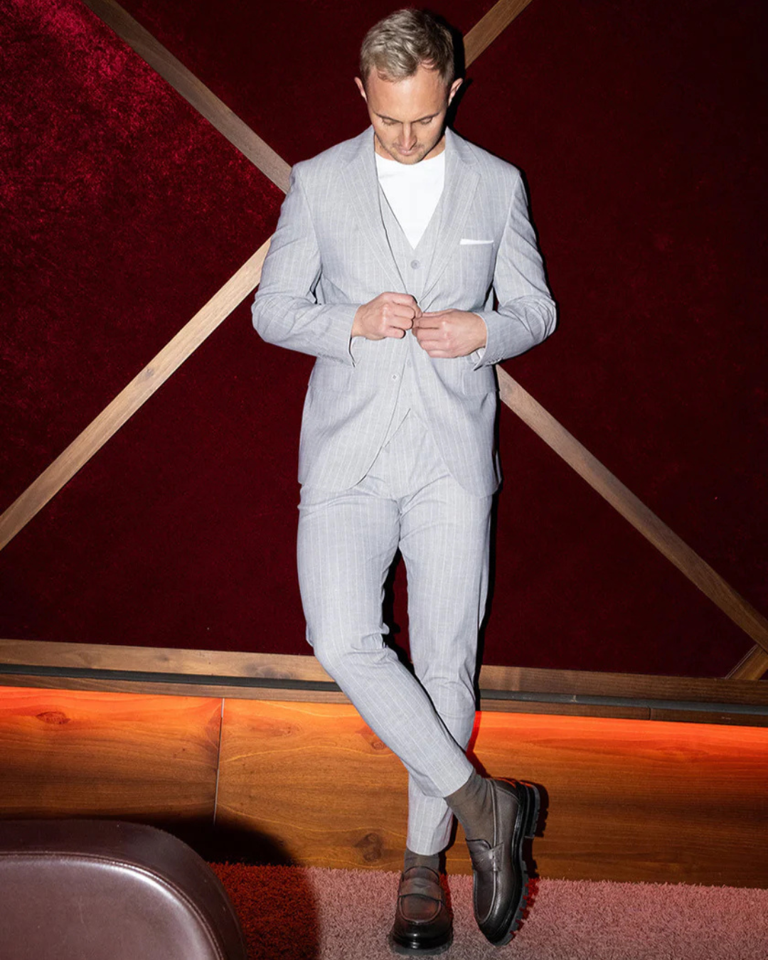 Conjunto Elegante de Chaqueta y Pantalón para Hombre