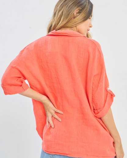 Camisa de Lino que Aporta Frescura, Estilo y Comodidad para Cualquier Ocasión
