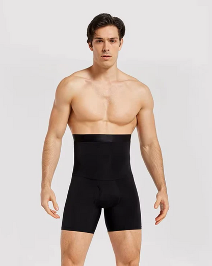 Ropa Interior Abdominal de Doble Capa y Cintura Alta para Hombre