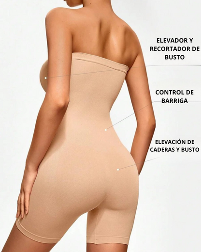 Faja Reductora sin Costuras para Mujer con Tirantes Extraíbles