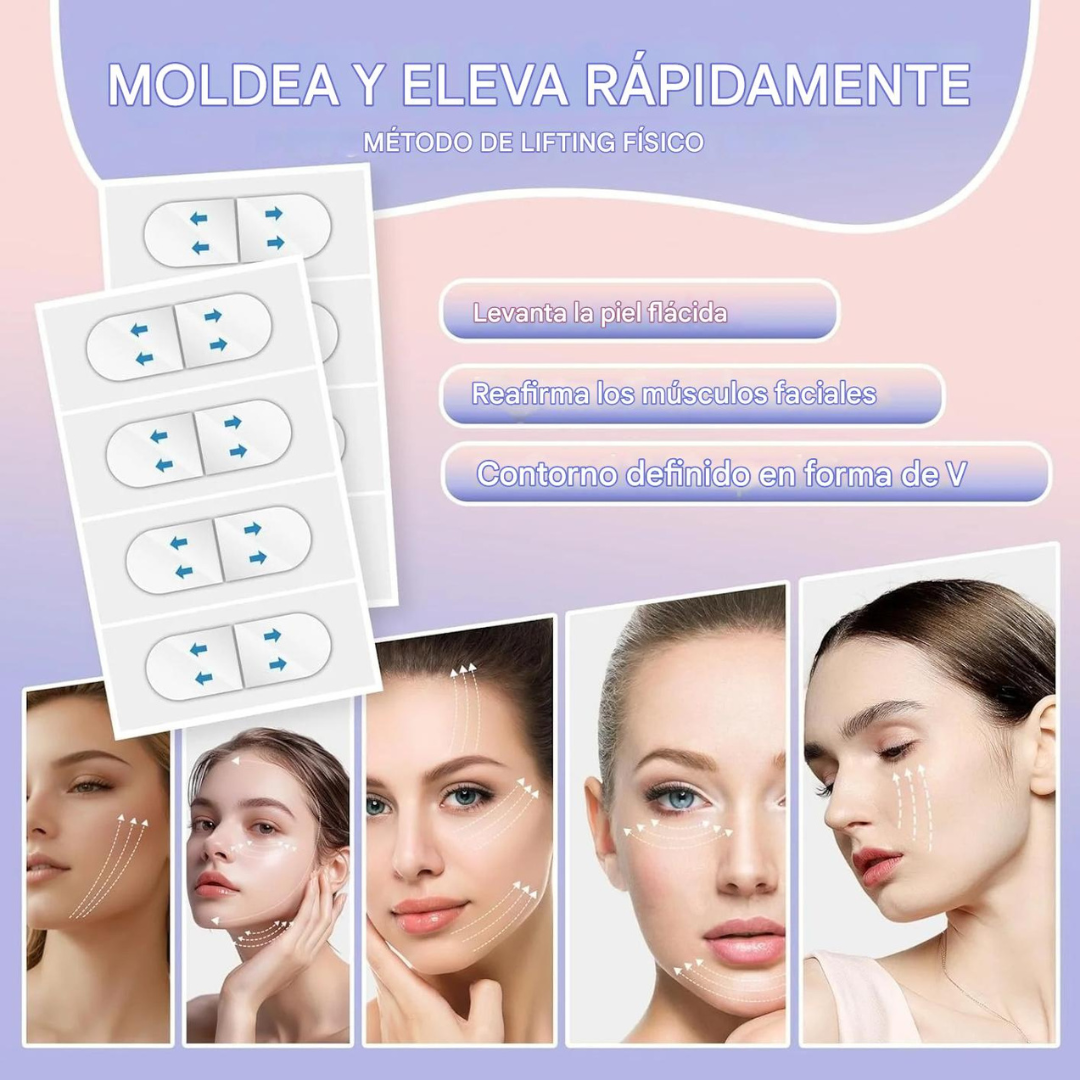 Cinta invisible para lifting facial (40 piezas)