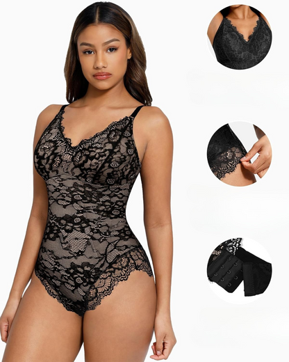 Body de Encaje para Realzar la Figura con Efecto Modelador y Diseño Elegante