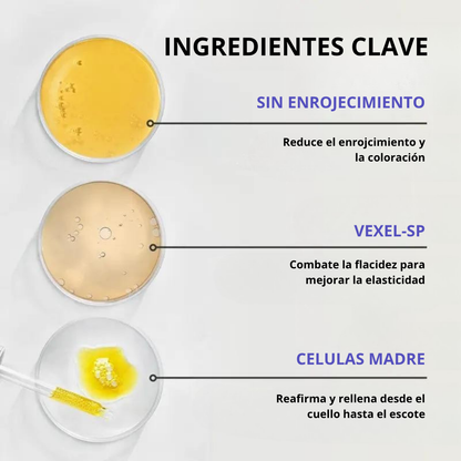 Crema reafirmante e hidratante para cuello
