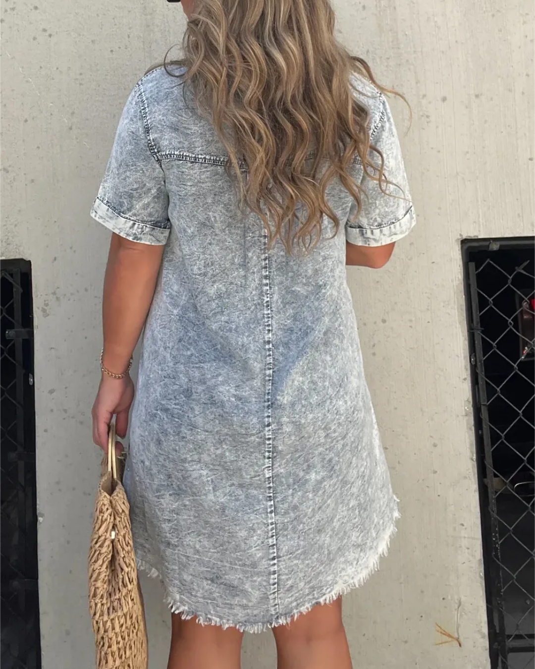Vestido Camisero Lavado para mujer