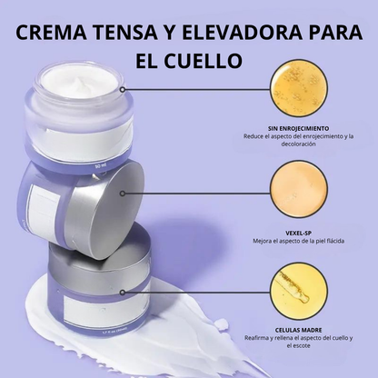 Crema reafirmante e hidratante para cuello