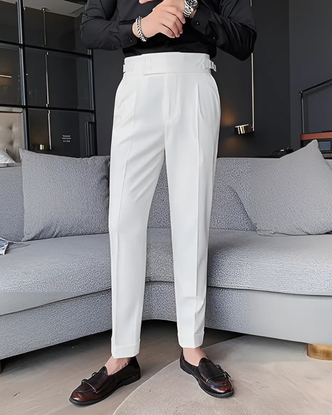 Pantalón Informal de Hombre en Colores Lisos